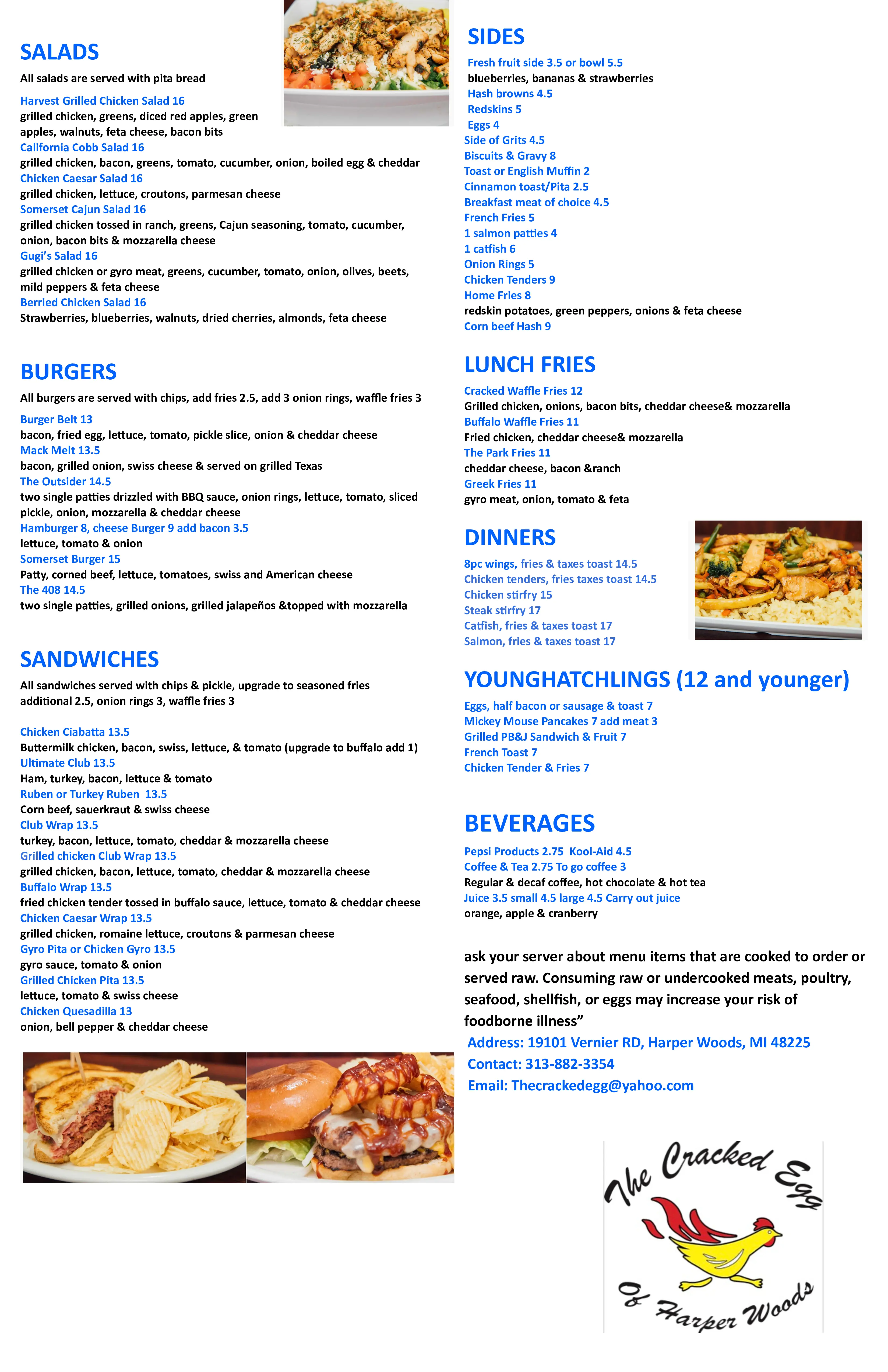 Harper menu page 2